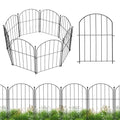 Arched Rustproof Metal Garden Fence Border, 10 Panels, 24 in(H) x 10 ft(L) T4650