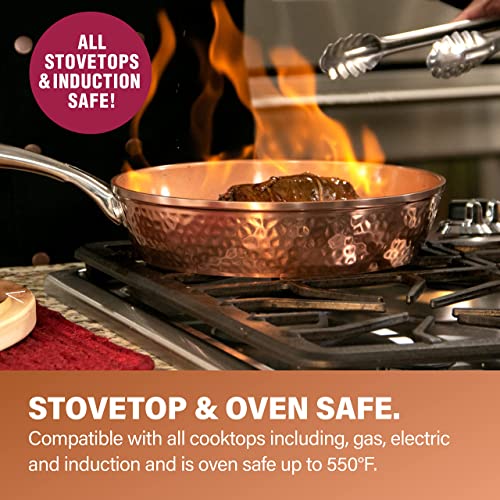 15 Pc Non Stick Copper Ceramic Cookware Set L82093