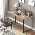 Black Wood and Metal Computer Desk Q89084