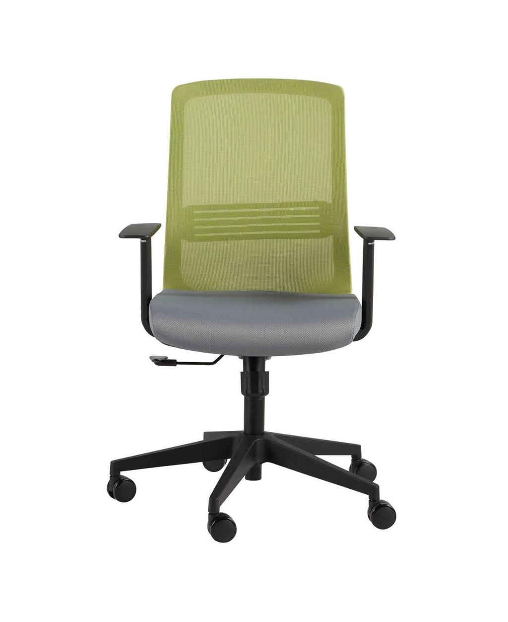 Orange Office Chair with Adjustable Arms N70013