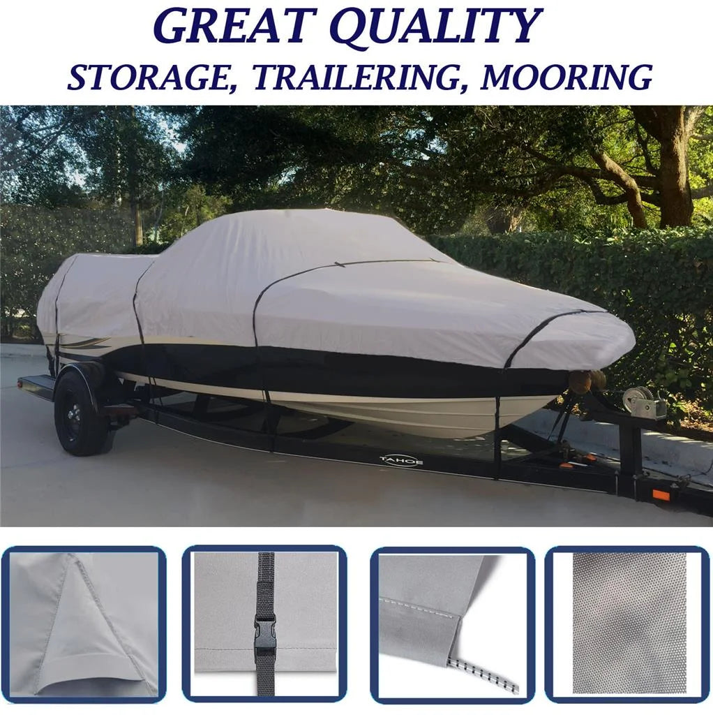 Boat Cover for Crestliner Muskie Pro 14W O/B 1984-1985 Q4350