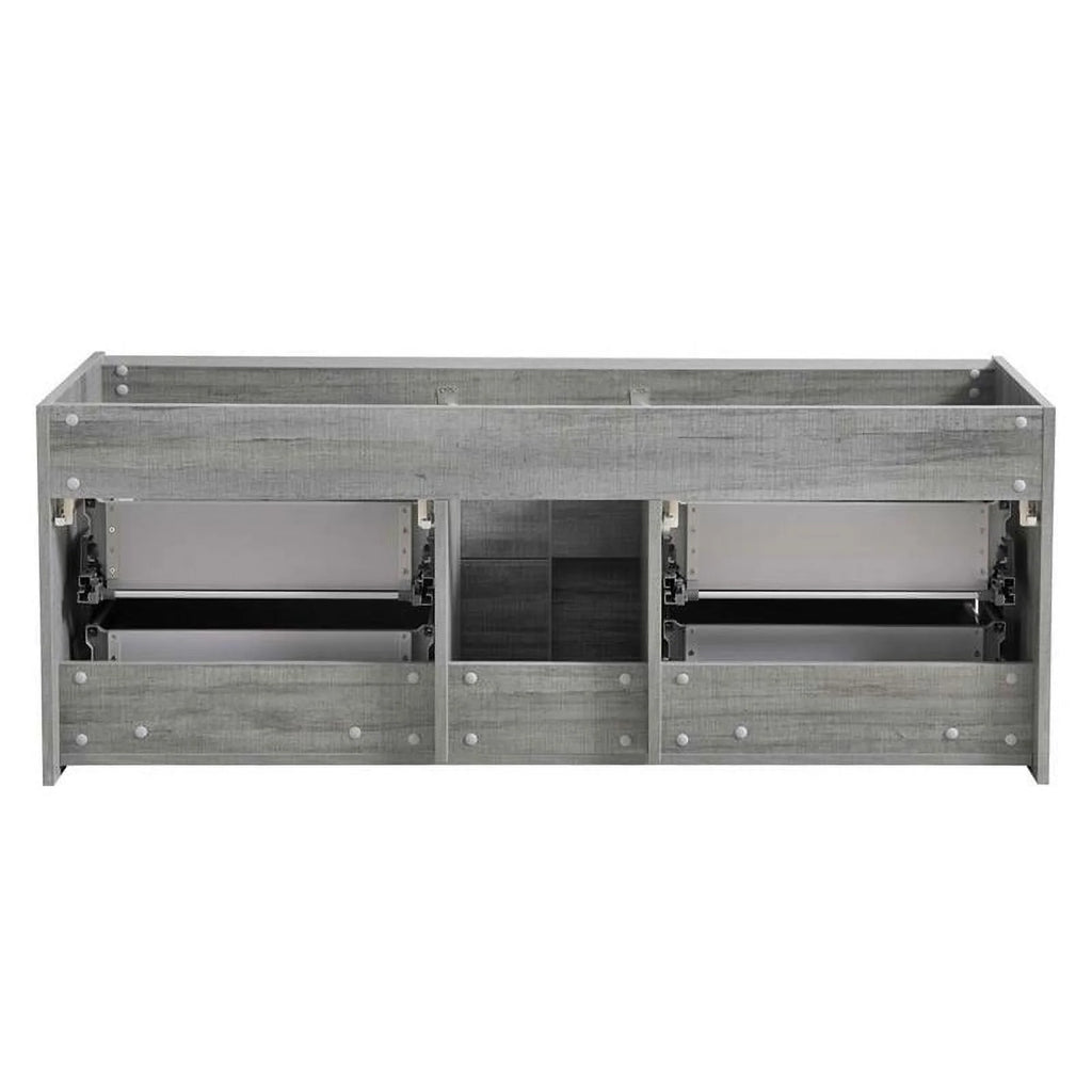 60" Ocean Gray Wood Bathroom Cabinet J332
