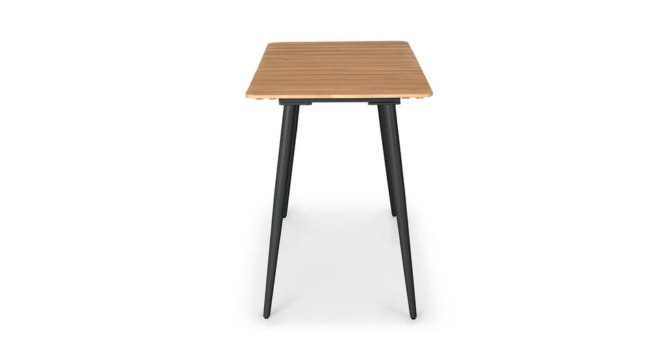 Acacia Bar Table with Slate Metal Legs F383739