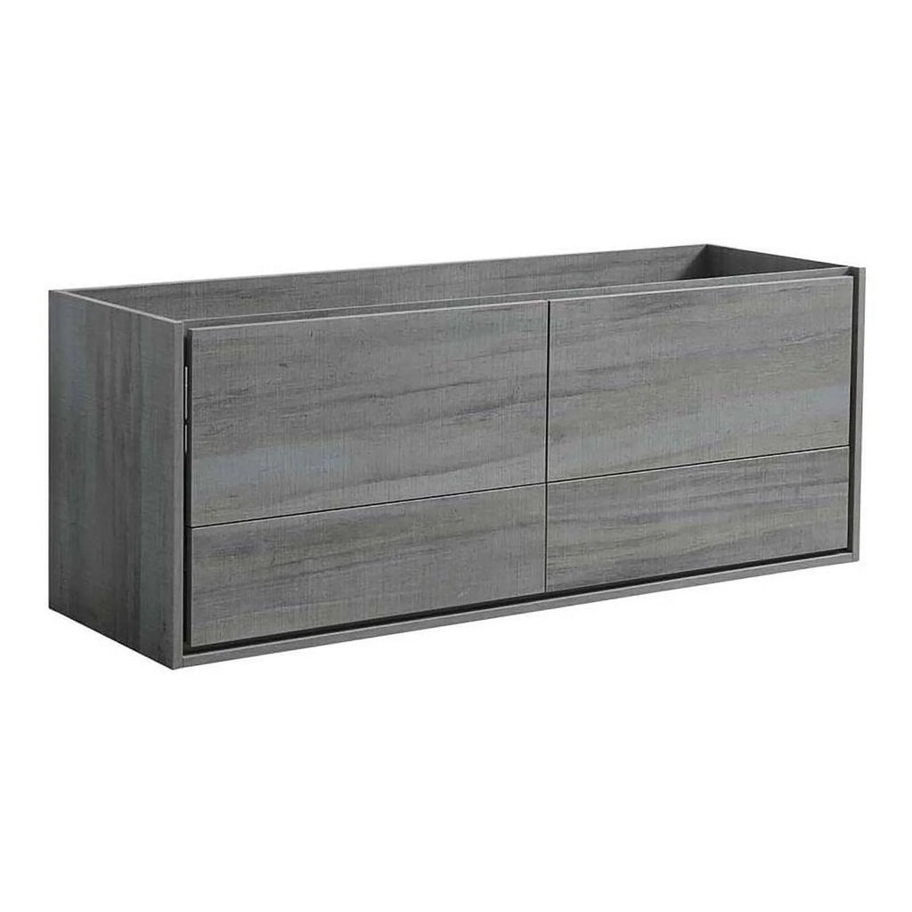 60" Ocean Gray Wood Bathroom Cabinet J332