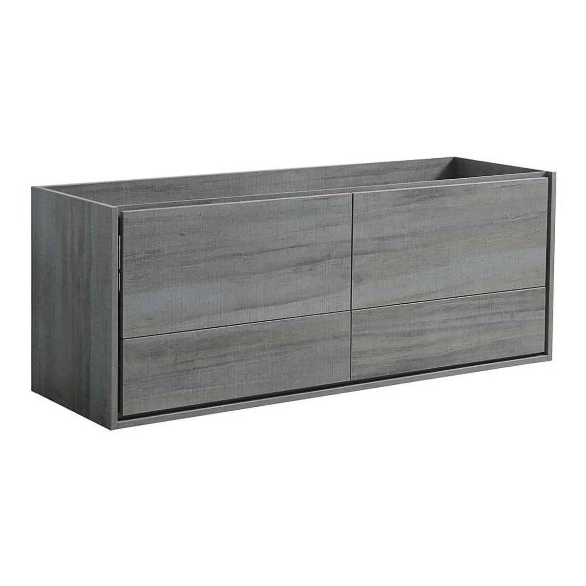 60" Ocean Gray Wood Bathroom Cabinet J332