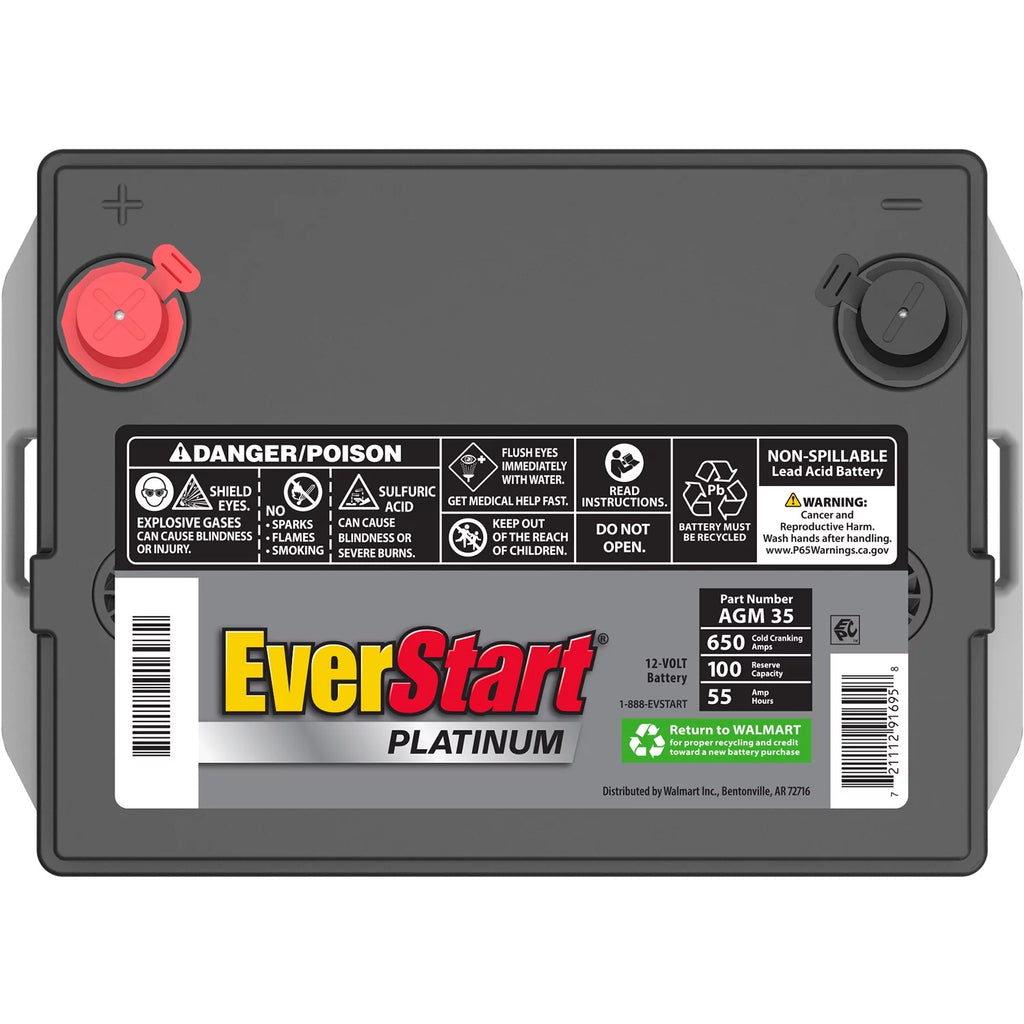 AGM Automotive Battery Group Size 35 12 Volt 650 CCA J234