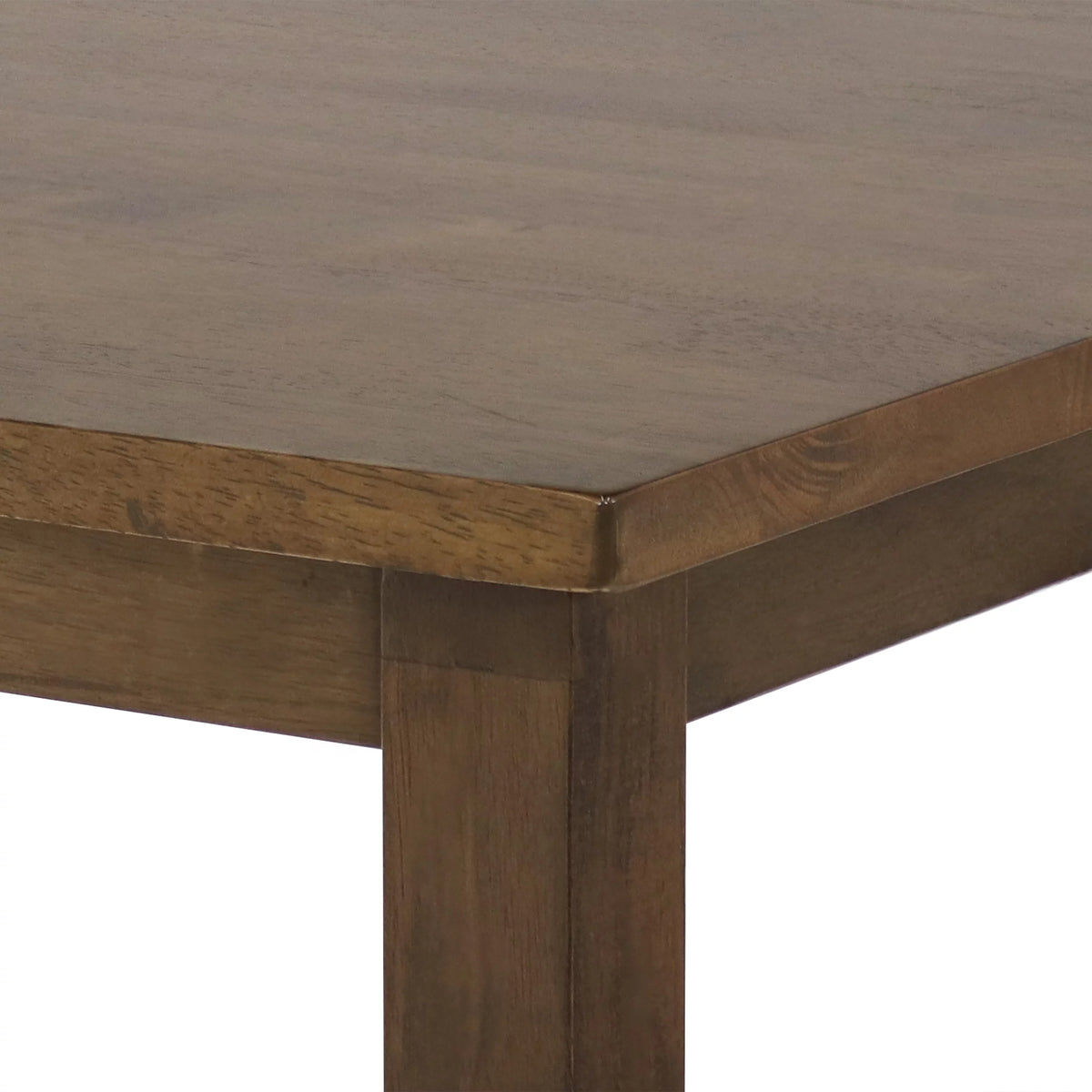 Counter-Height Wooden Dining Table Weathered Oak Finish B19414