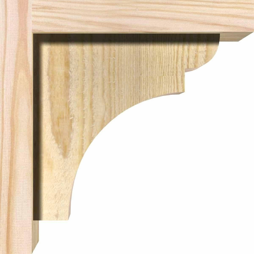 Yorktown Rough Sawn Corbel with Backplate, Douglas Fir Z693891