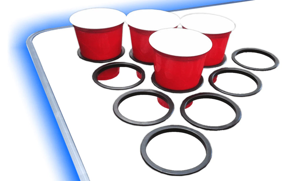 8-Foot Beer Pong Table with Cup Holes & LED Lights H261