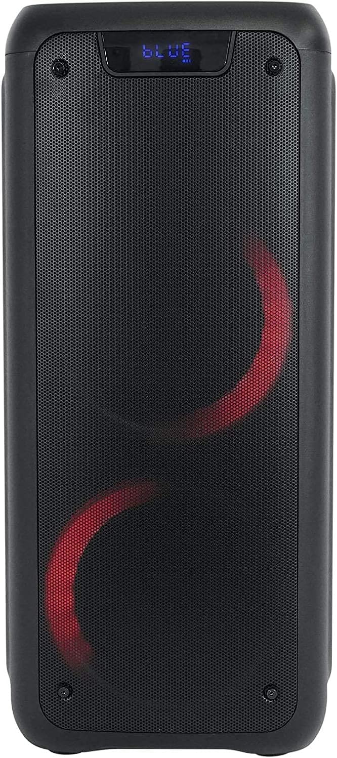 Dual 6.5" Portable Bluetooth Speaker with Sound Activated Lights J192031