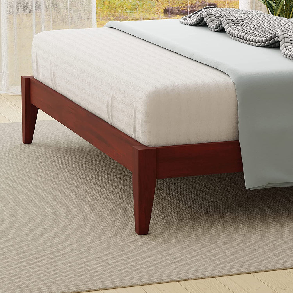 Solid Wood Platform Bed Full Q2076