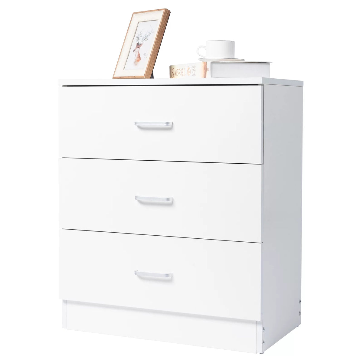 White 3 Drawer Dresser Y791786