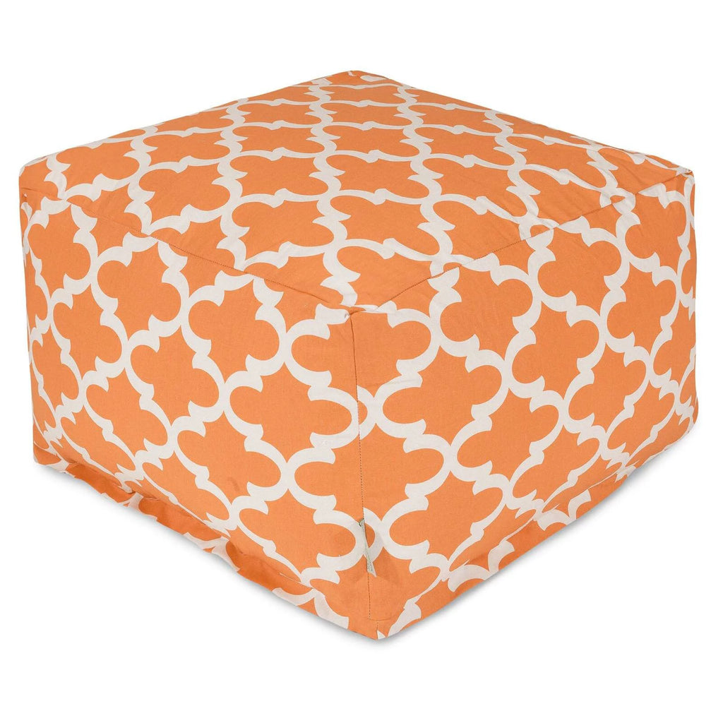 Trellis Indoor Outdoor Fabric Ottoman R4599