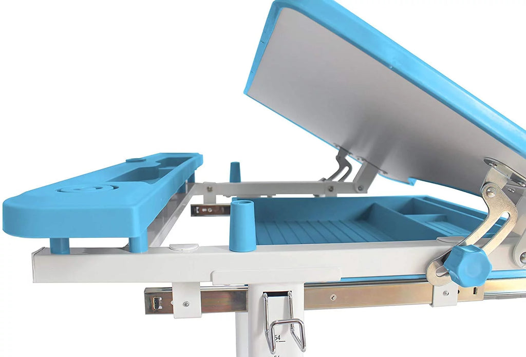 Height Adjustable Blue Kids Desk and Chair Set Z955
