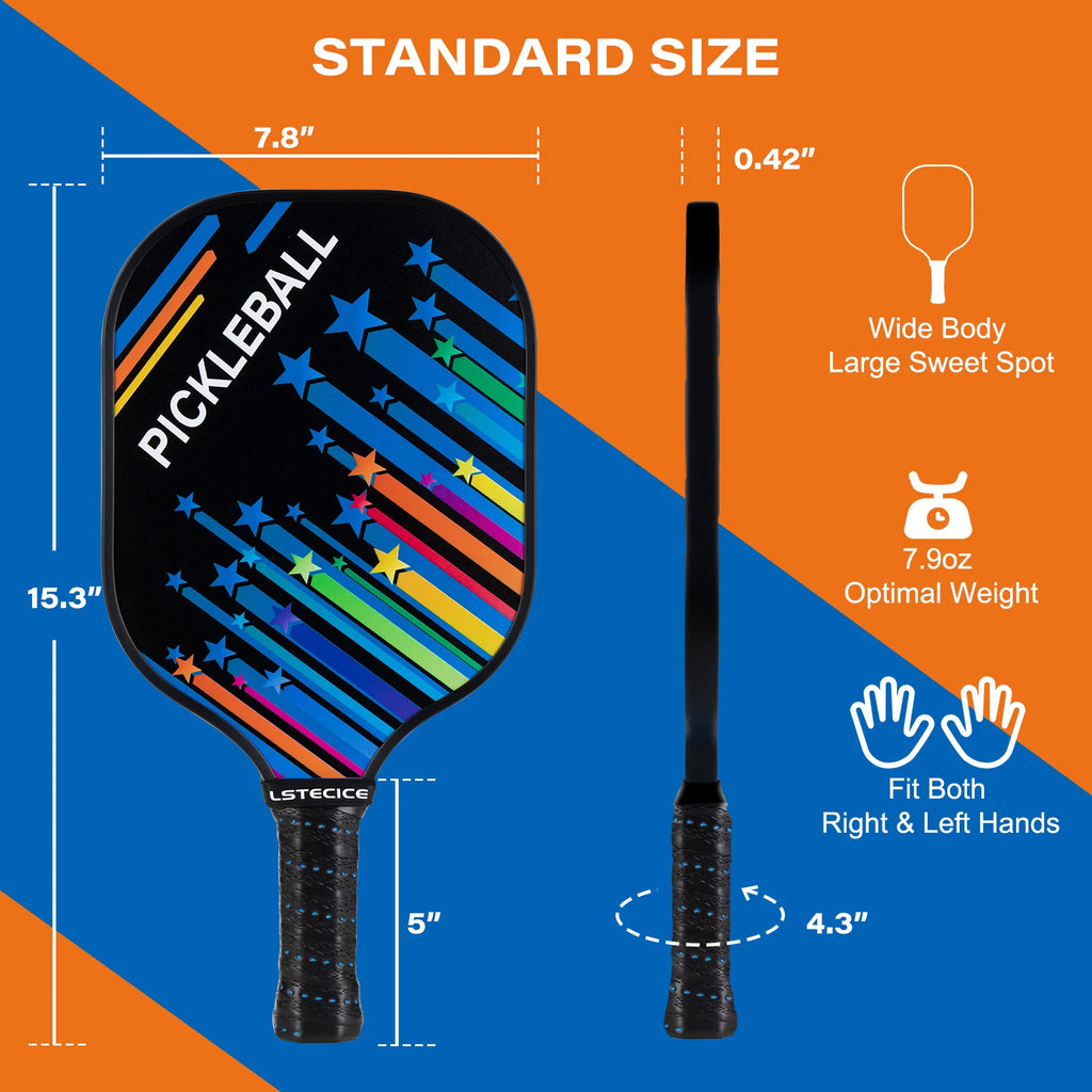 Pickleball Paddle Set of 4 with Black Bag V548774