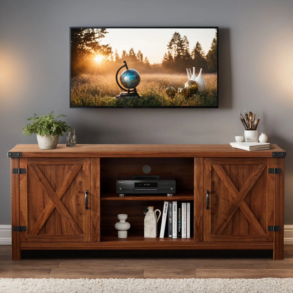 58 Modern Farmhouse Two-Door TV Stand E94770