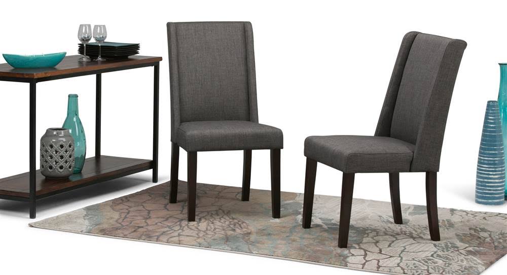 Slate Grey Dining Chair Set of 2 I821642