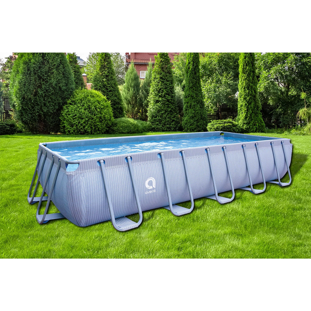 18 Foot x 39.5 Inch Rectangle Above Ground Swimming Pool U57217