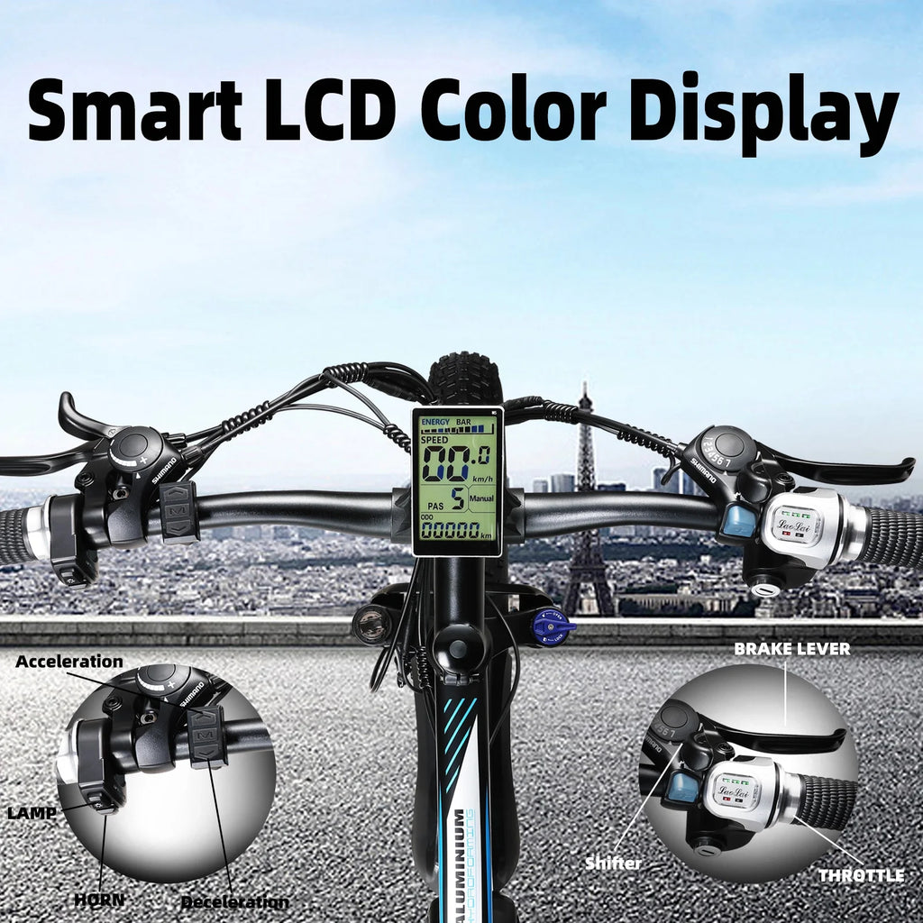 750W 48V 13AH Fat Tire Electric Bike L6862