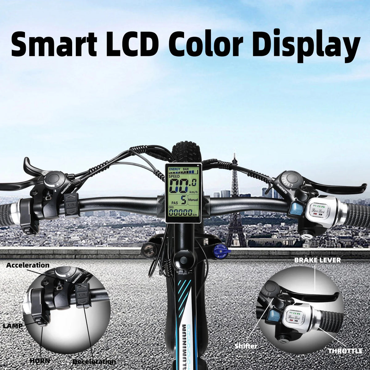750W 48V 13AH Fat Tire Electric Bike L6862