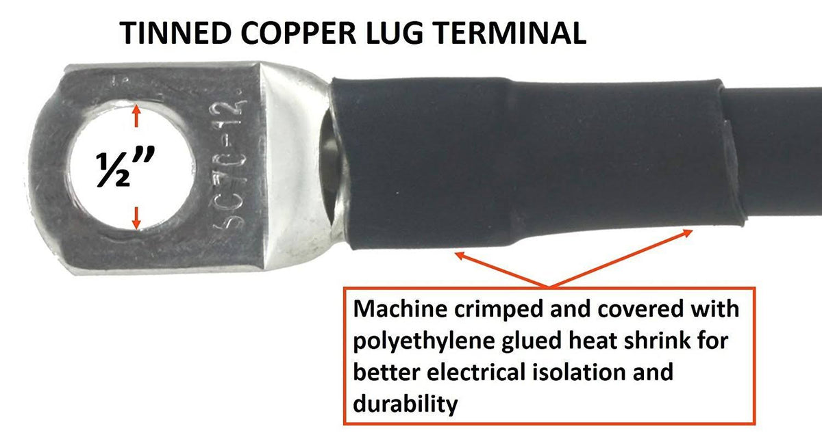 300 Amp Welding Ground Clamp Lead Assembly, #1 AWG Cable (100 Feet) E714