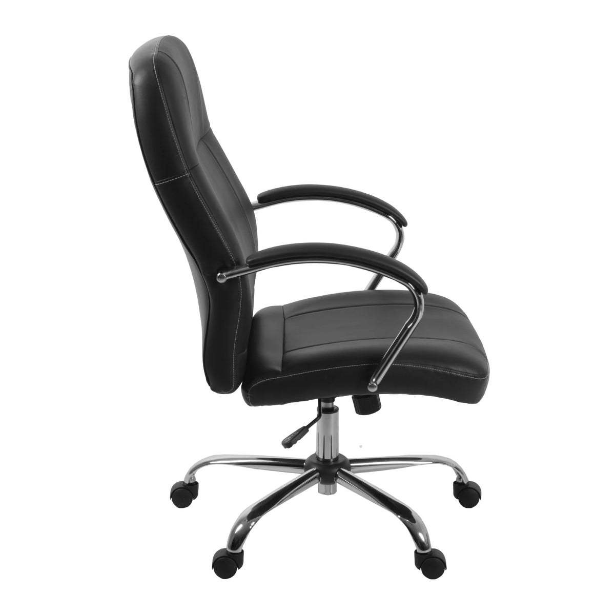 Black Leatherette Executive Office Chair with Arms N84354