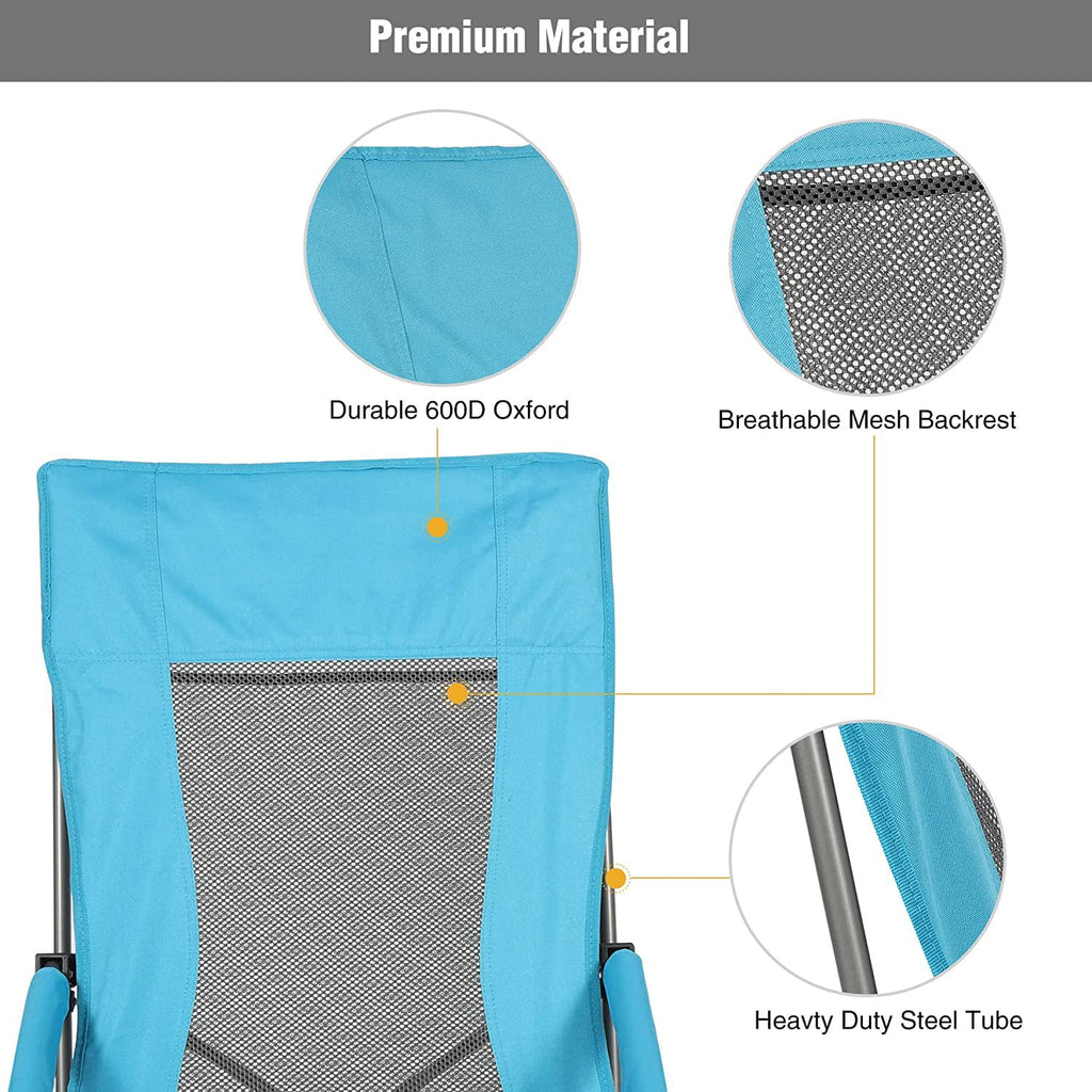 Light Blue Folding Beach Chair 2 Pack J87652