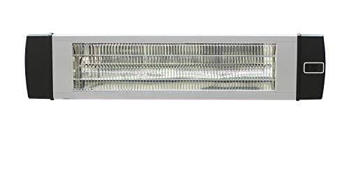 Silver 34.6-In. Wide Electric Carbon Infrared Heat Lamp with Remote Control L123823