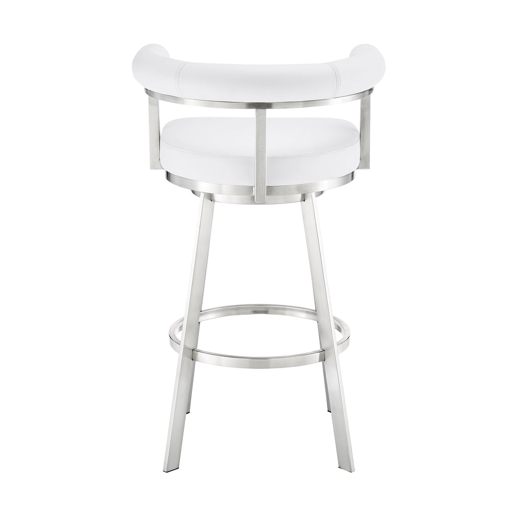 Black/Chrome Swivel Bar Stool K225008