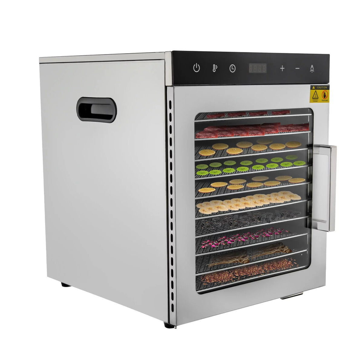 800W 10-Tray Stainless Steel Food Dehydrator R67046