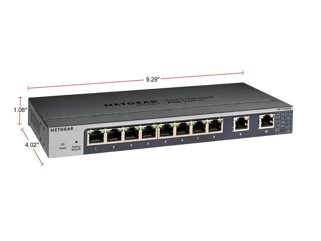 10-Port Gigabit 10G Ethernet Smart Managed Switch W414672