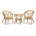 Natural Brown Rattan 3-Piece Living Room Set K638015
