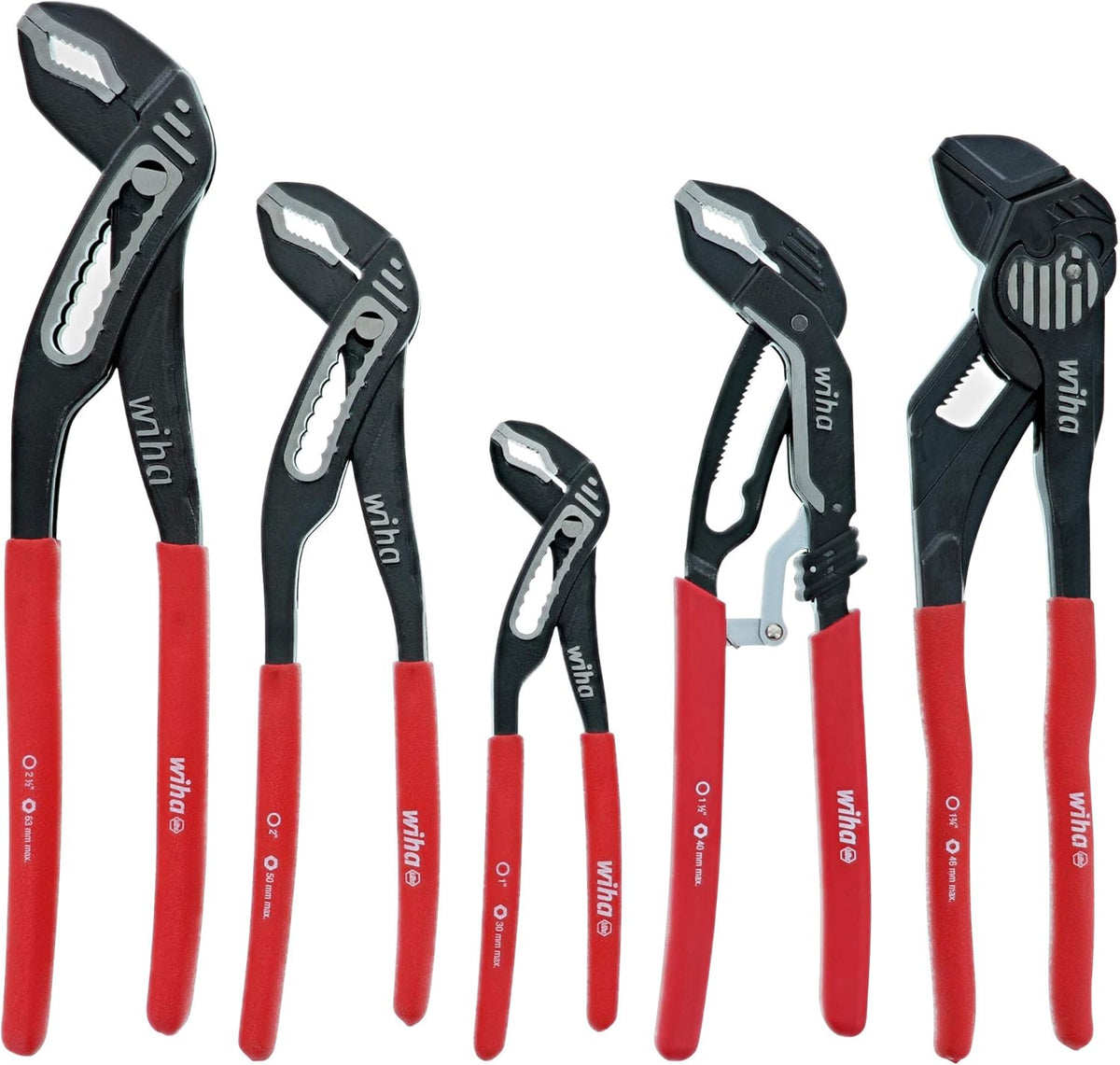 5 Piece Adjustable Water Pump Pliers Tray Set X57284