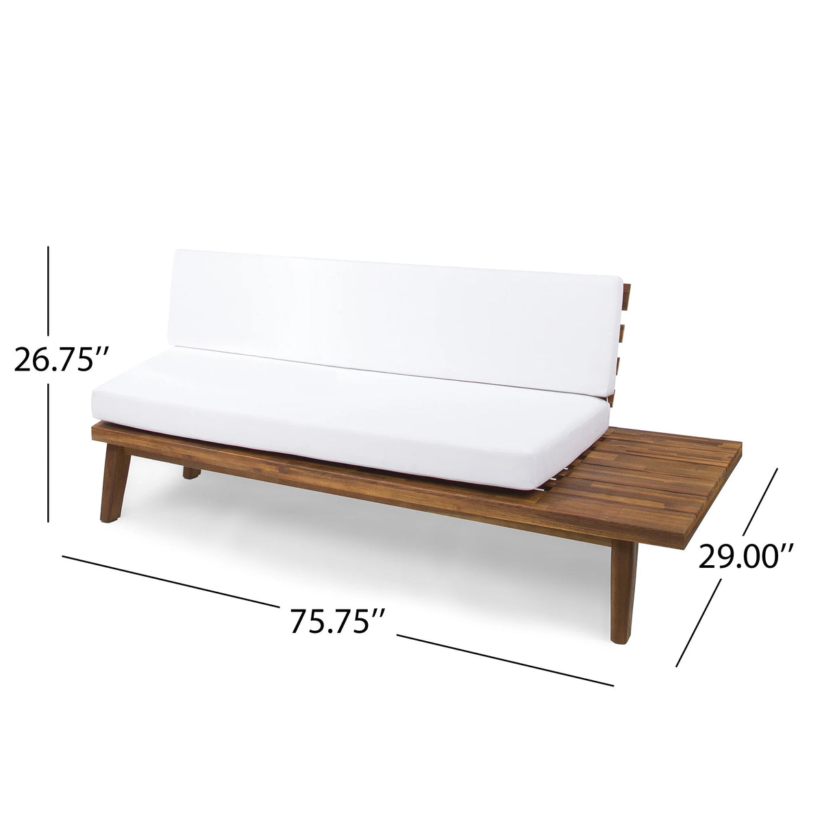 Acacia Wood Right Sided Sofa D848