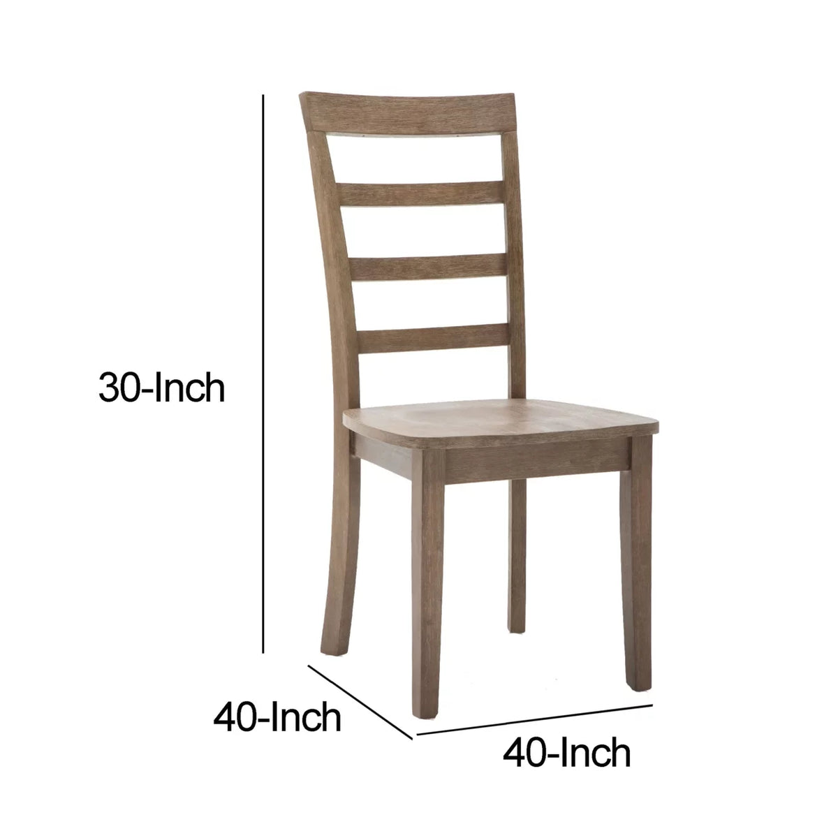 18 Inch Wood Dining Chair Set of 2 O604372