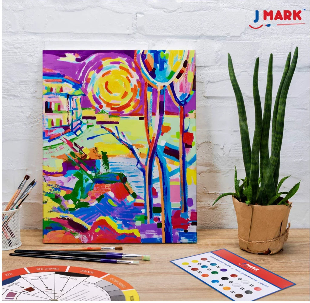 40-Piece Acrylic and Watercolor Paint Set with Wood Easel Z165994
