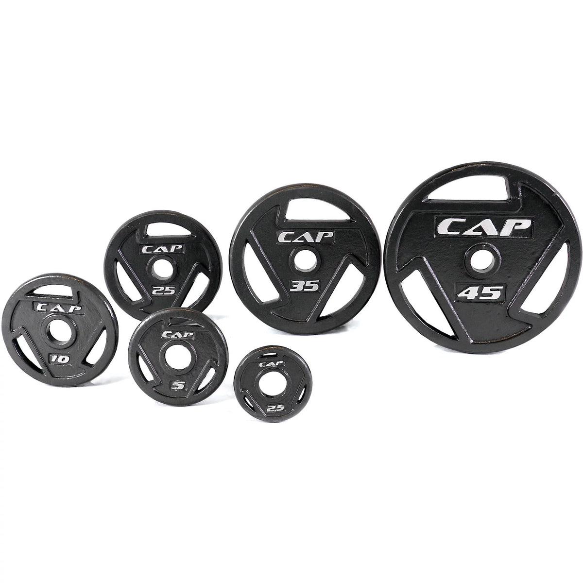 2.5 lb Black Olympic Grip Plate L21619