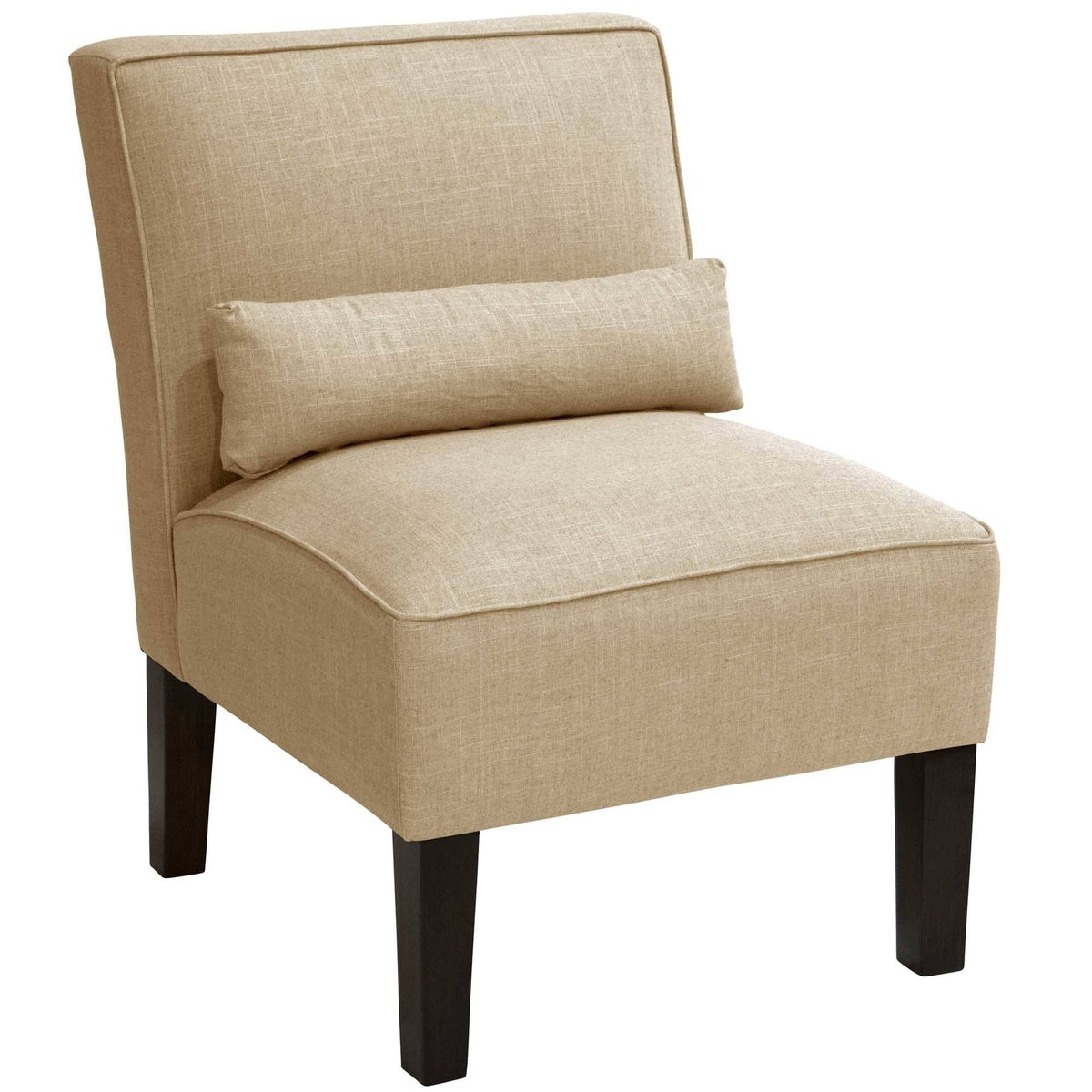 Navy Linen Armless Chair O12218
