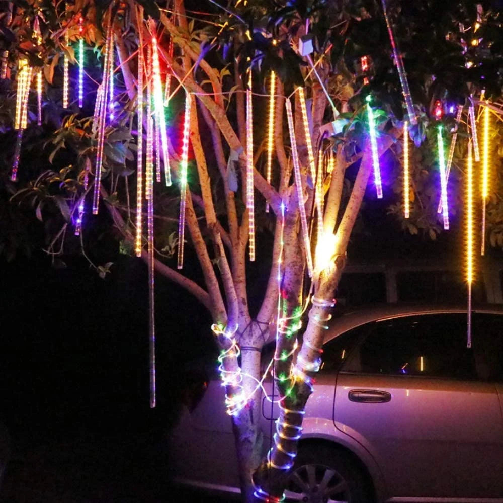 Waterproof 10 Tube 12 Inch 360 LED Meteor Shower Rain Lights H82191