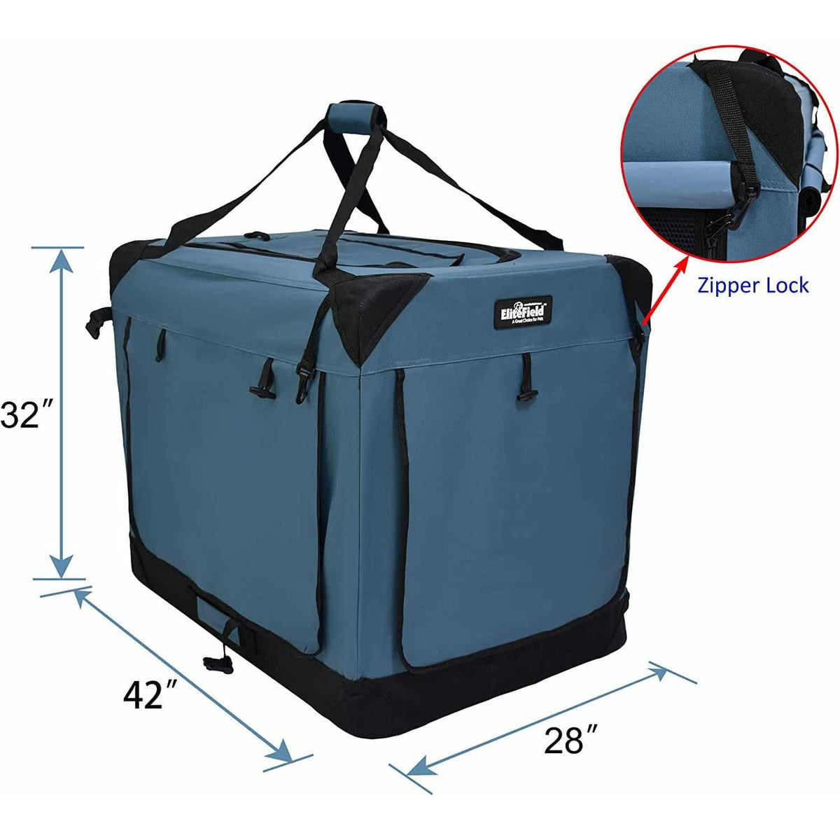 3-Door Folding Soft Dog Crate J616226