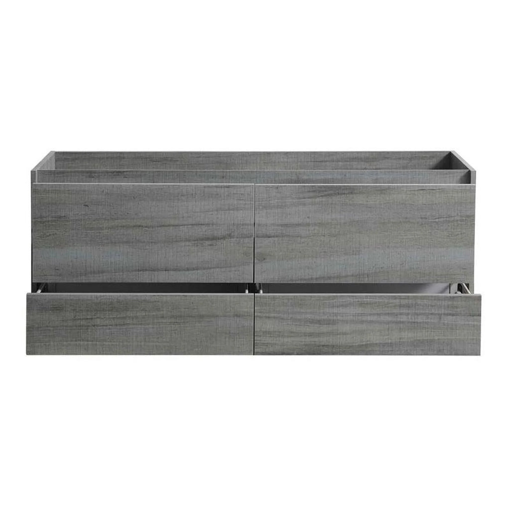 60" Ocean Gray Wood Bathroom Cabinet J332