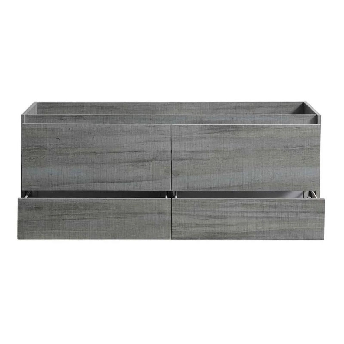60" Ocean Gray Wood Bathroom Cabinet J332