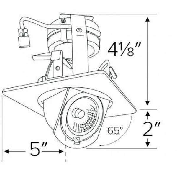 Nickel LED Recessed Trim X54366