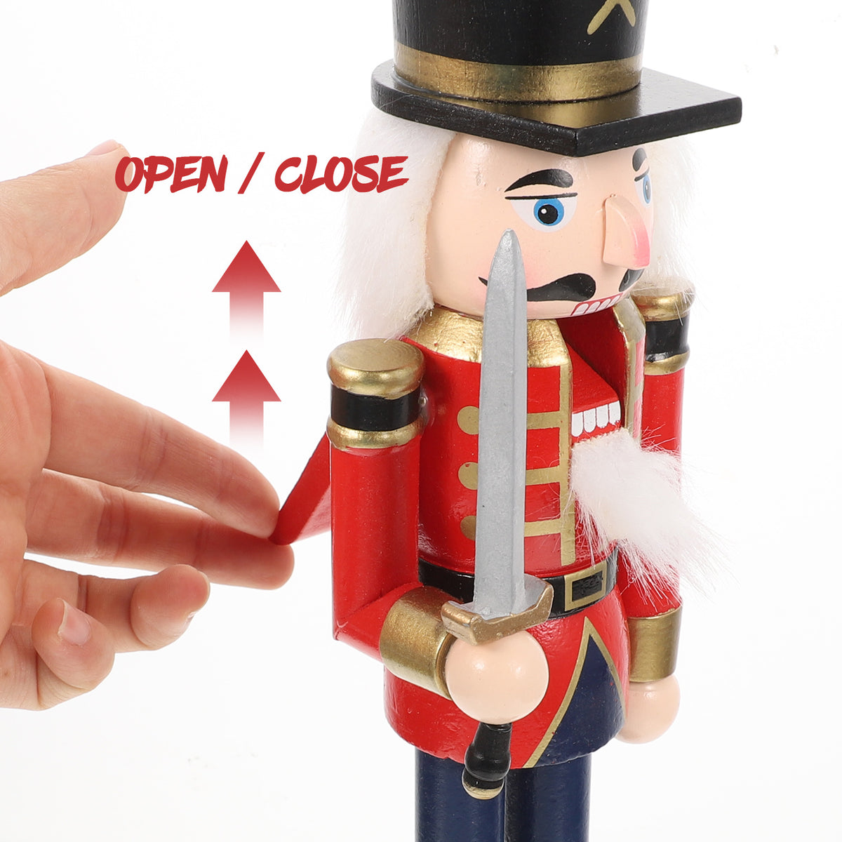 Wooden Christmas Nutcracker Doll Ornament C25977