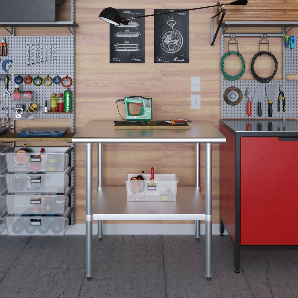 36" Stainless Steel Work Table with Undershelf X3673