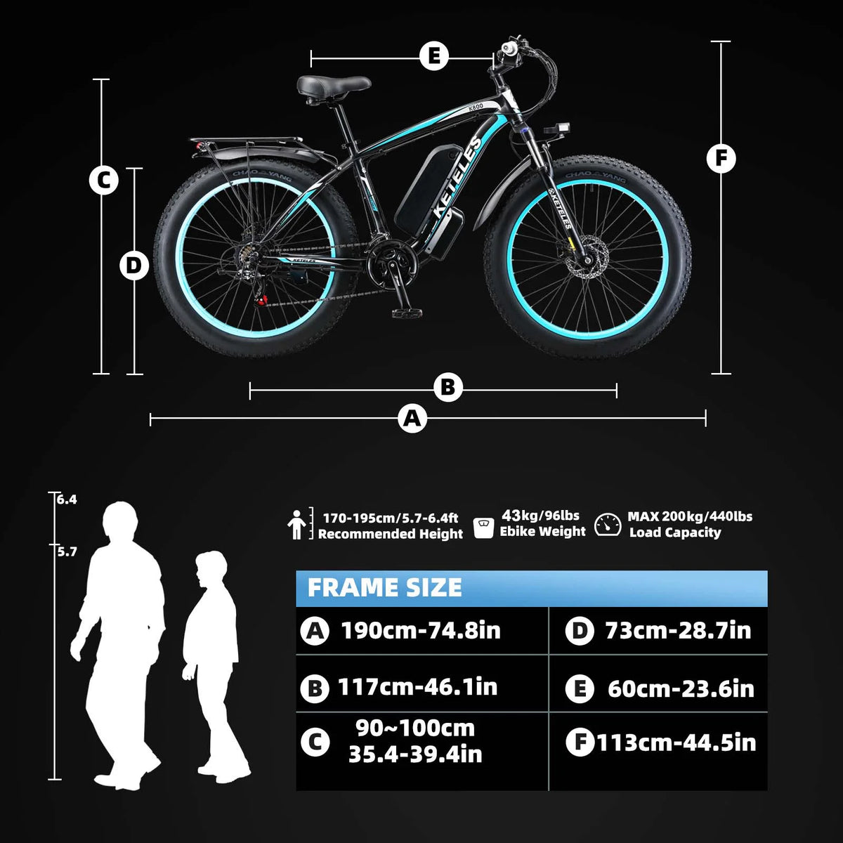 750W 48V 13AH Fat Tire Electric Bike L6862