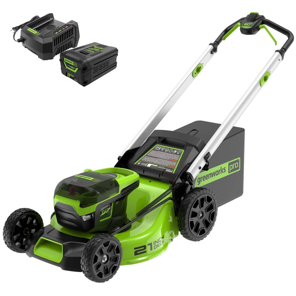 60V 21 Cordless Brushless Lawn Mower with Battery & Charger C333758