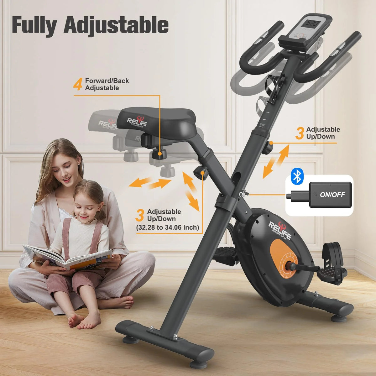 Upright Foldable Stationary Bike X617