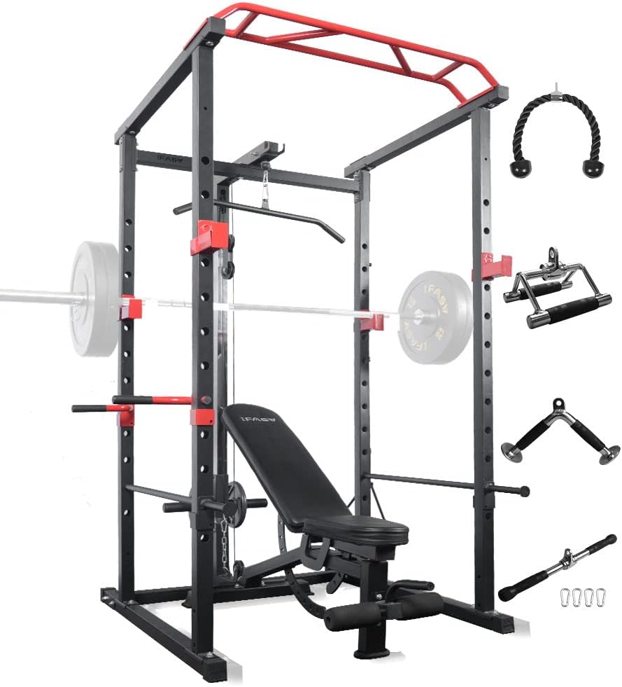 Power Cage Pullup Squat Rack 1000Lbs Capacity I920806