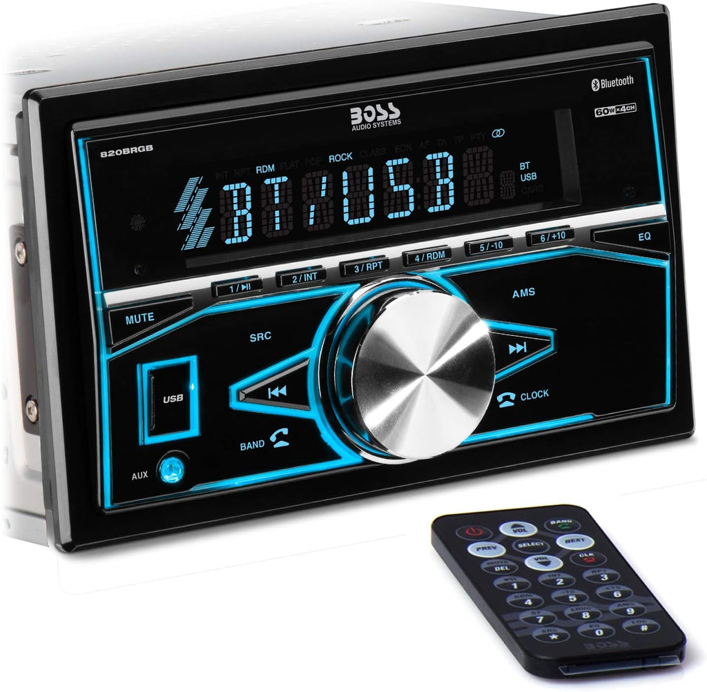 Single Din Bluetooth Car Stereo with CD/MP3/USB/AUX Input H239